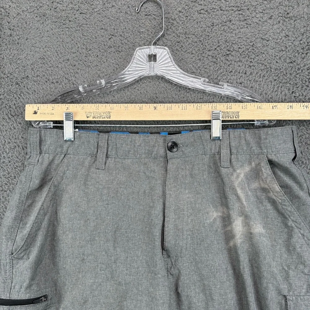 Iron Co Mens Grey Cargo Shorts Size 36 Utility Hiking‎ Gorpcore Techwear 9254